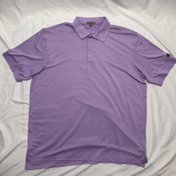 Peter Millar - Men’s Lavender Polo Size XL - Picture 3 of 10